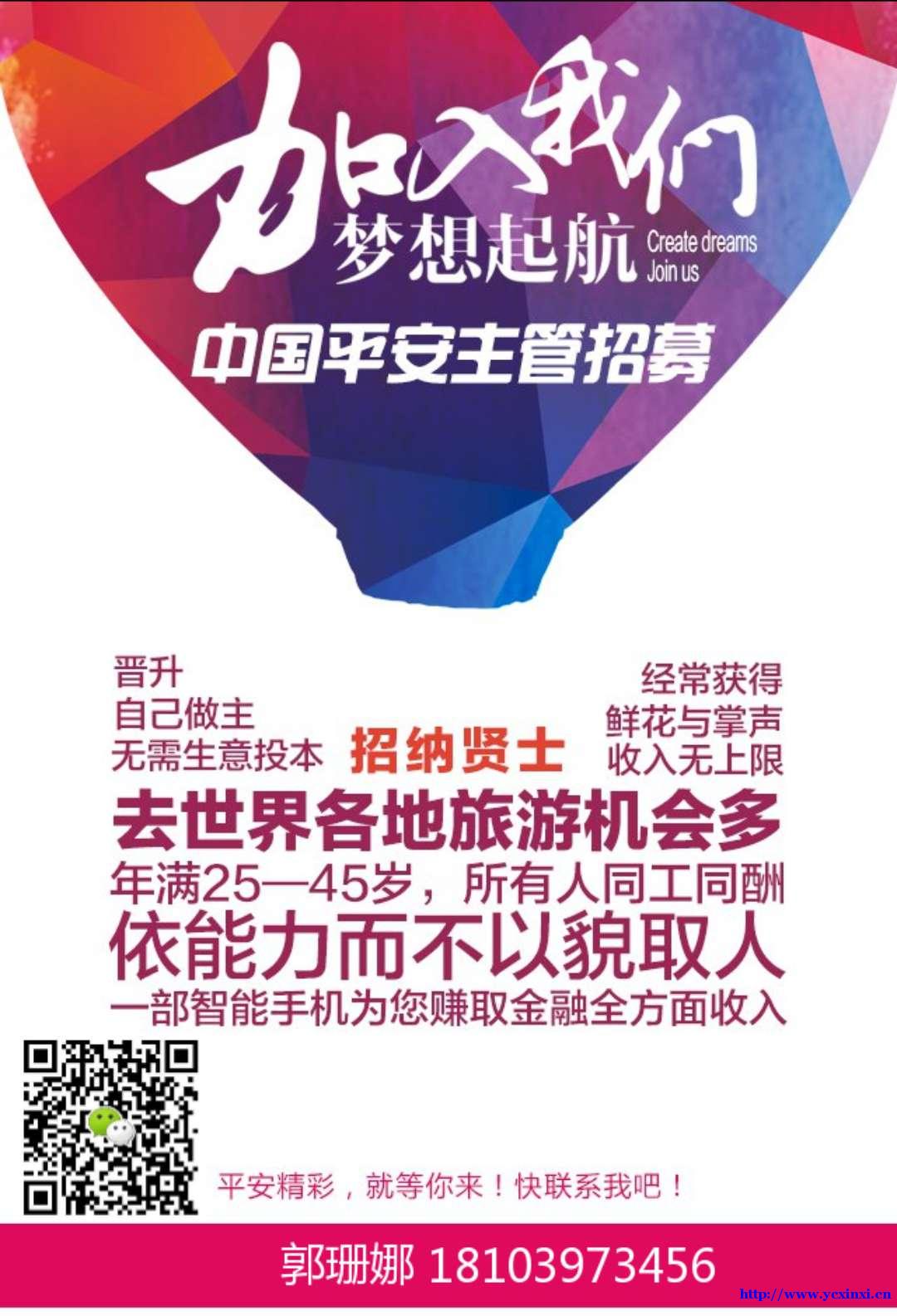 平安综合金融招募主管,经理 平安综合金融招募主管,经理